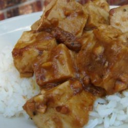 Baked Peanut Butter Tofu