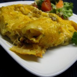 Chicken or Turkey-Mushroom Enchiladas