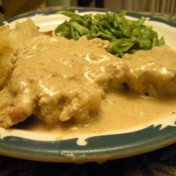 Pork Chops in Creamy Herbed Brandy Sauce