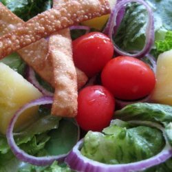 Asian Tossed Salad With Wonton Strips