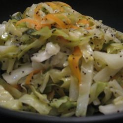 Hot Coleslaw With Poppy-Seed Dressing