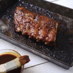 Oven Barbecued Baby Back Ribs