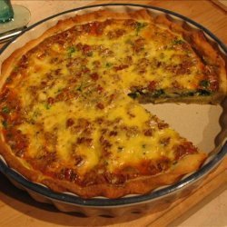 Spinach, Roquefort and Walnut Quiche