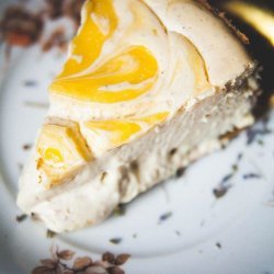 Lemon Curd Marbled Cheesecake