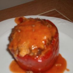 Dutch Oven Stuffed Bell Peppers