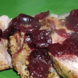Pork Tenderloin With Gingered Cranberry (Or  Cherry) Sauce (5 Pt