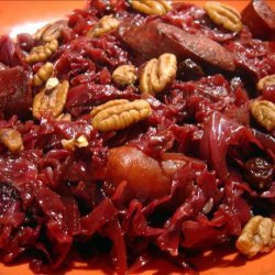 Sauteed Red Cabbage With Sausage