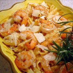 Rosemary Shrimp Penne With Butternut Squash Sauce