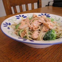 Lisa's Salmon Ricotta Broccoli Linguini