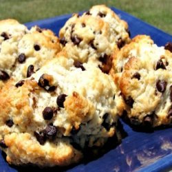 Fancy Double Drizzled Chocolate Chip Scones