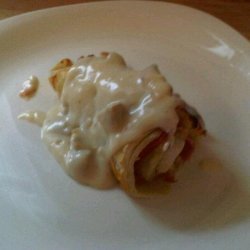 Chicken in Blanket With Mushroom Sauce