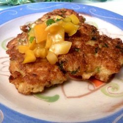 Shrimp Corn Cakes With Citrus Chile Salsa