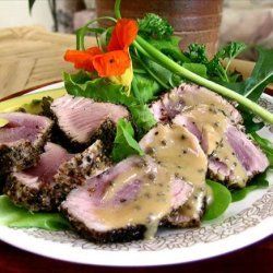 Seared Ahi Tuna With Lavender-Pepper Crust