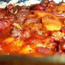 Baked Beans With Ground Beef and Bacon