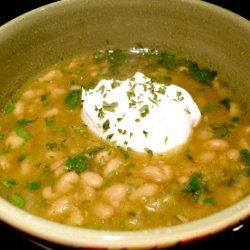 White Bean & Green Chile Pepper Soup