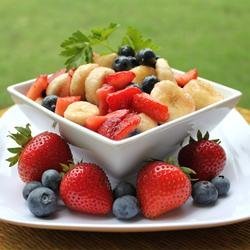 Red, White, and Blueberry Fruit Salad