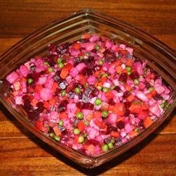 Ukrainian Salat Vinaigrette (Beet Salad)