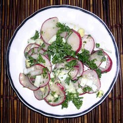 Radish Salad With Parsley & Chopped Eggs