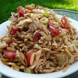 Orzo Tomato Artichoke  Salad