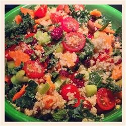 Quinoa Salad with Mint, Almonds and Cranberries