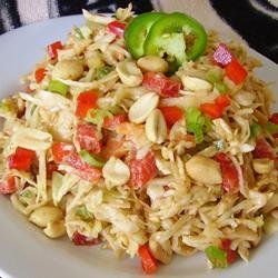 Asian-American Slaw With Peanuts and Jalapenos