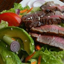 Grilled Steak Salad with Asian Dressing