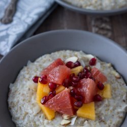 Steel Cut  Oatmeal and Fruit  (For Two)