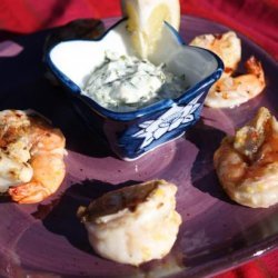 Spicy Lemon Shrimp With Basil Mayonnaise