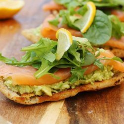 smoked salmon bruschetta