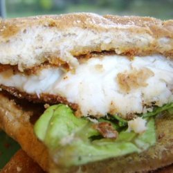 Cornmeal Crusted Tilapia Sandwiches With Lime Butter