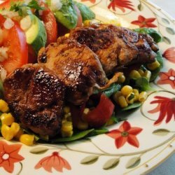 Healthified Marinated Pork With Summer Corn Salad