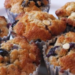 White Chocolate Blueberry Muffins