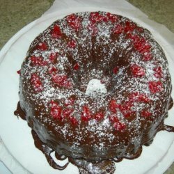 Chocolate Cherry Truffle Cake