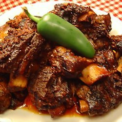 Crock Pot Short Ribs in Ancho Chile Sauce