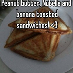 Toasted Peanut Butter & Nutella Sandwich