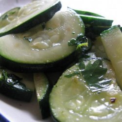 Zucchini With Mint and Parsley