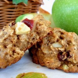 Low Fat Apple-Cranberry Breakfast Cookies