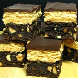 Chocolate-Peanut Butter Fudge Bars