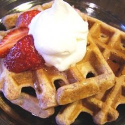 Good for You Strawberry Waffles