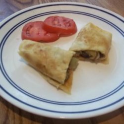 Crempog (Welsh Leek and Mushroom Pancakes)