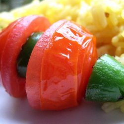 BBQ Cherry Tomato and Jalapeno Kebabs