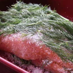 Gravlax (Swedish Sugar and Salt Cured Salmon)