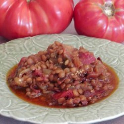 Turkish Eggplant (Aubergine) Lentil Stew