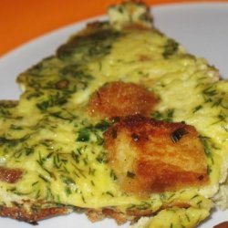 Golden Onion and Dill Frittata