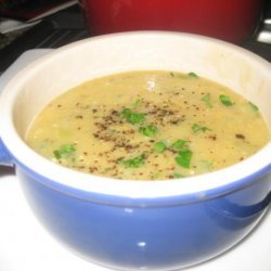 Red Lentil Soup With Lime and Cilantro