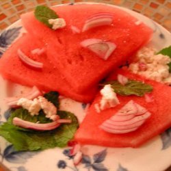 Watermelon & Feta Salad With Ouzo Dressing