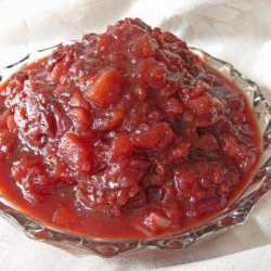 Spicy Cherry and Apple Chutney