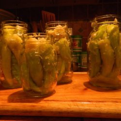 Cabbage Stuffed Hot Banana Peppers - Canning