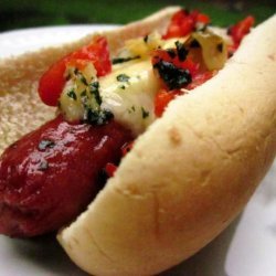 Manchego Cheese and Garlic Gourmet Hot Dogs