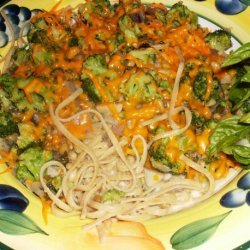 Vegan Broccoli Cream Taglietelle